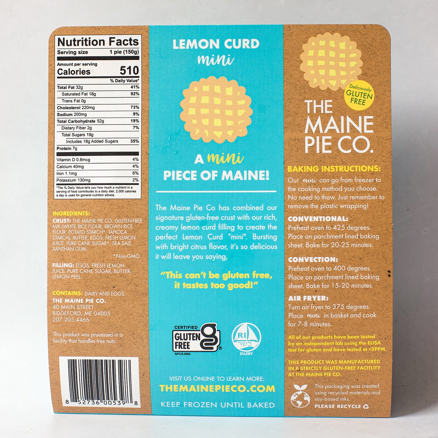 Gluten-Free Lemon Curd "mini" Pies