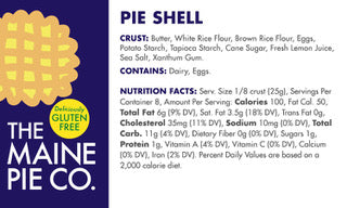 Gluten-Free Pie Shells Ingredients