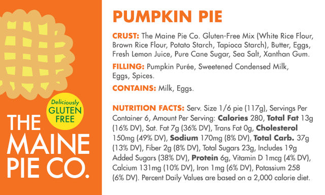 Gluten-Free Pumpkin Pie Ingredients