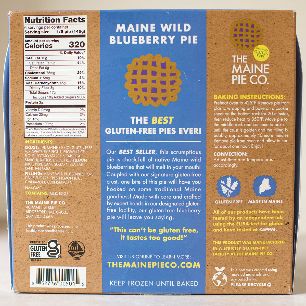 Gluten-Free Blueberry Pie