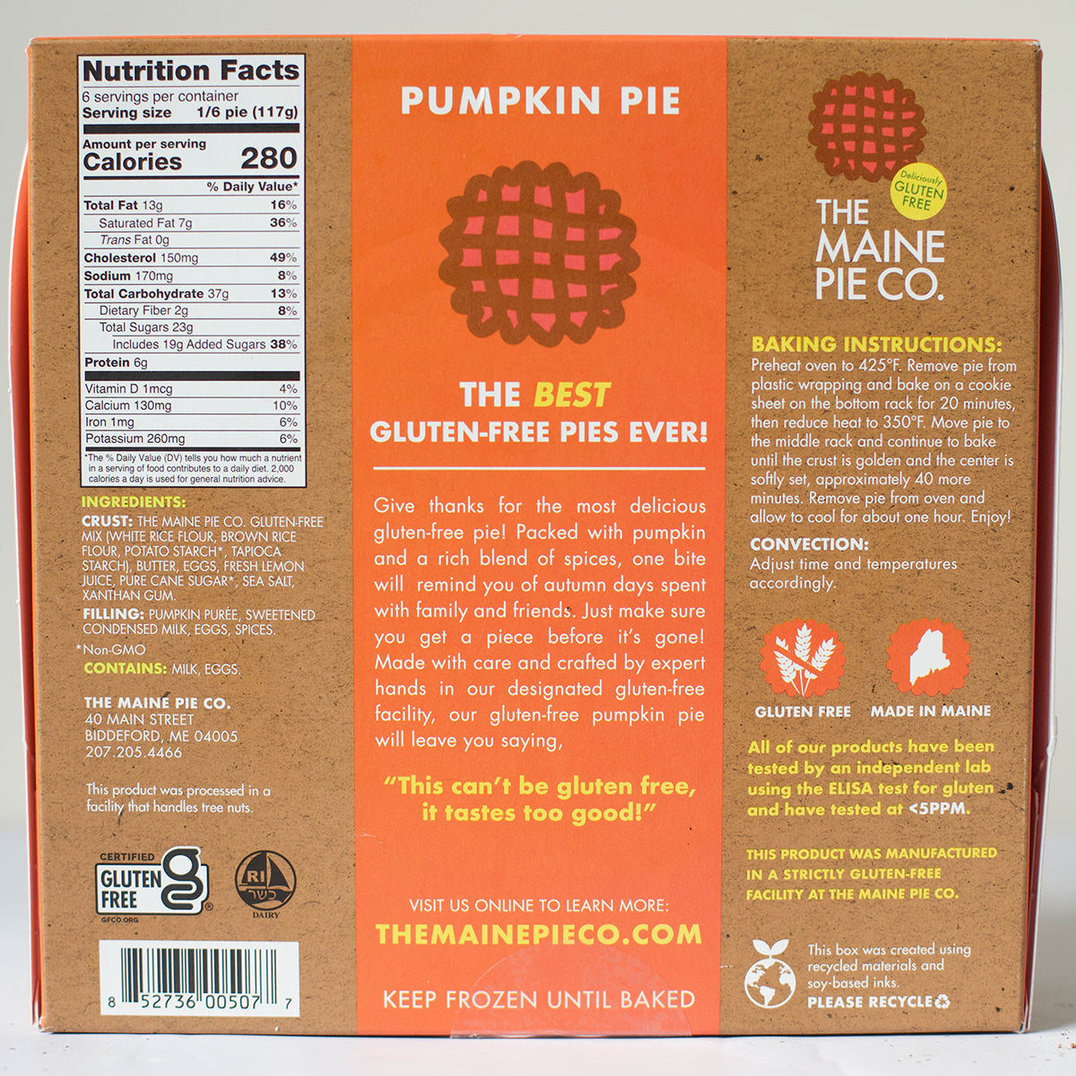 Gluten-Free Pumpkin Pie