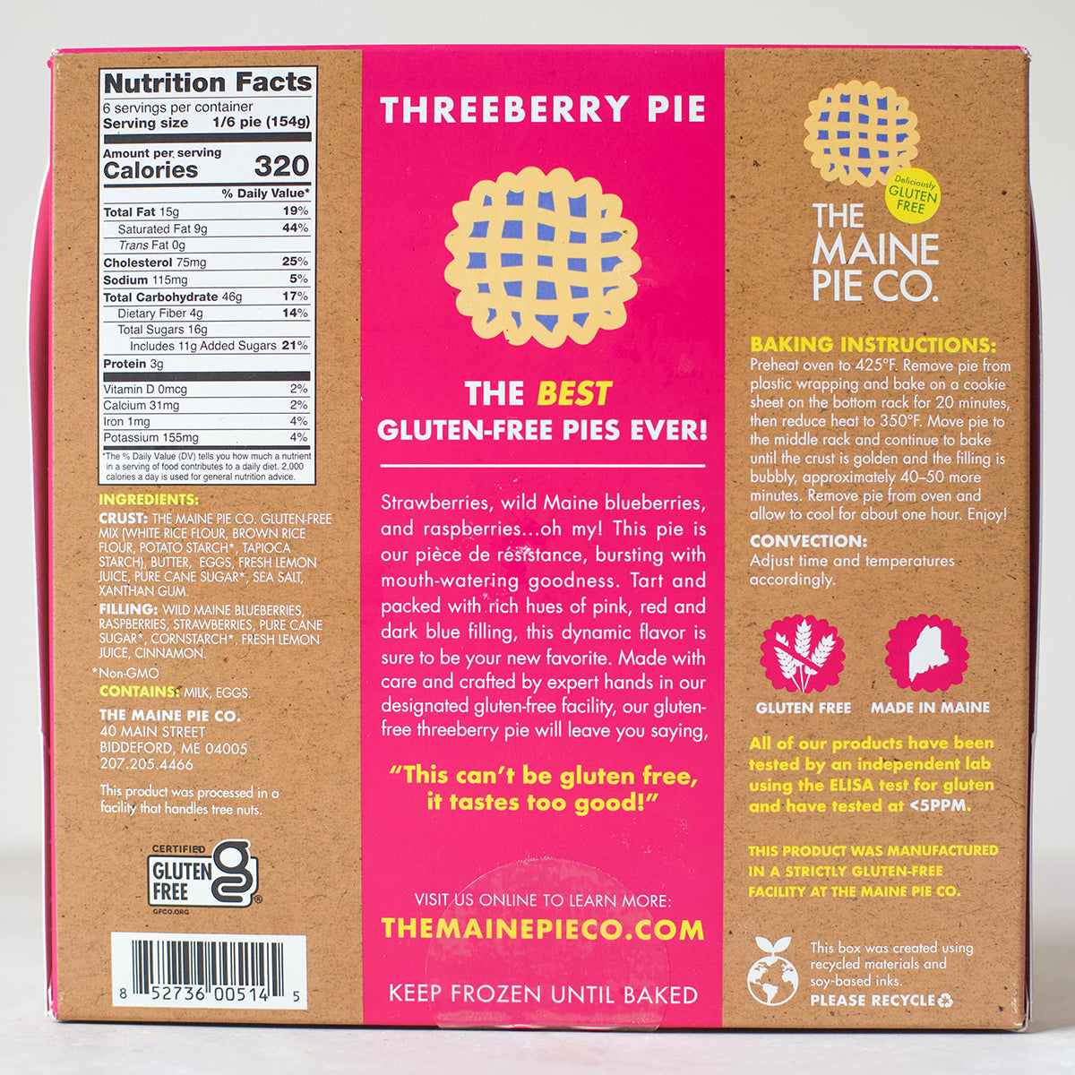 Gluten-Free Threeberry Pie
