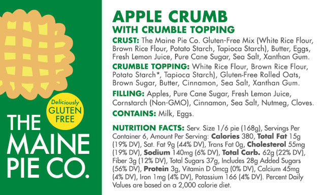 Gluten-Free Apple Crumb Pie